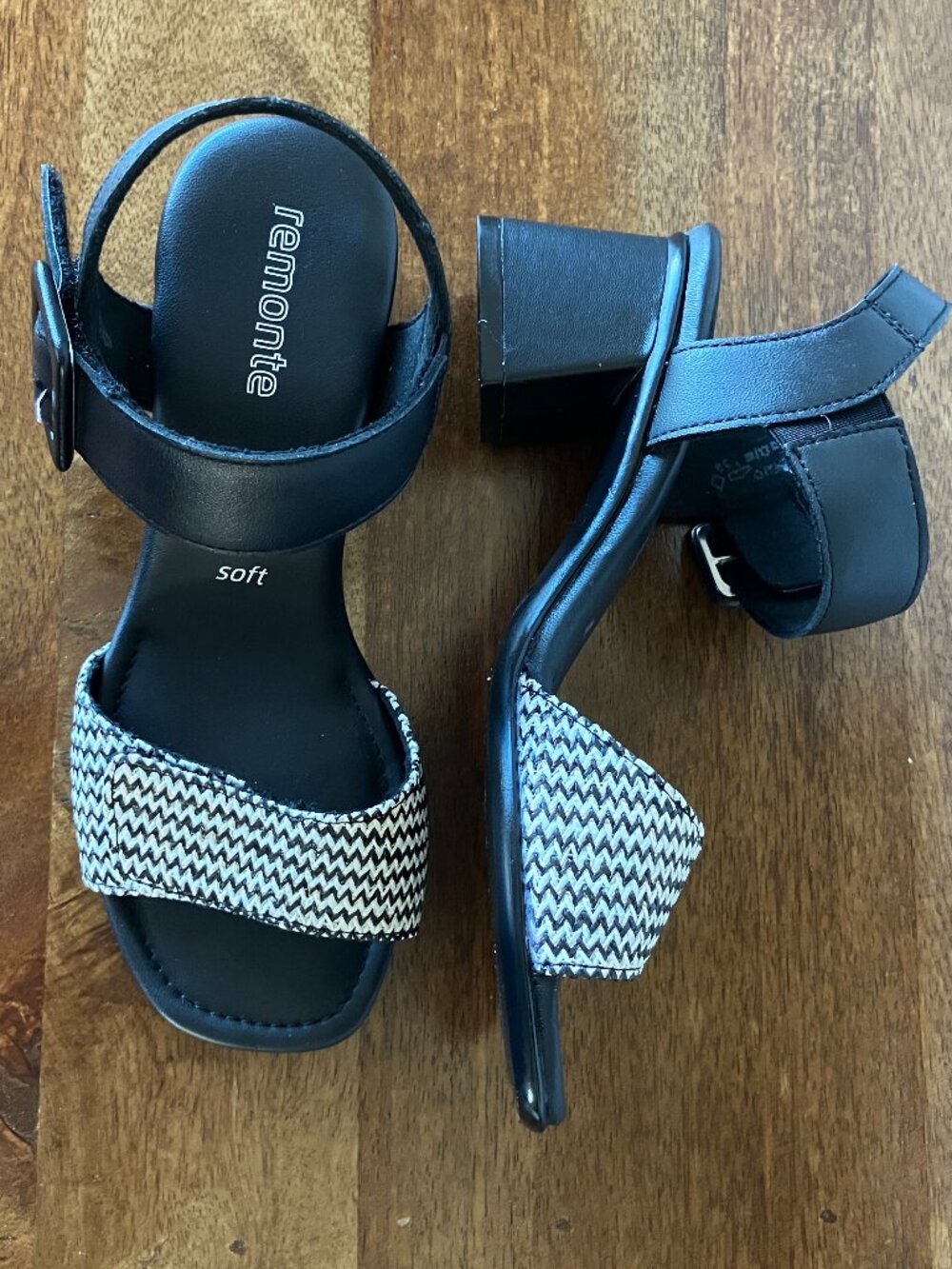Remonte Black Sandals D1K51-03 Women's EU 36